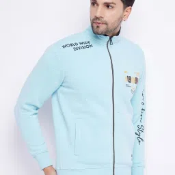 Duke Pastel Blue Hairy Regular Fit Printed Sweatshirt image 3