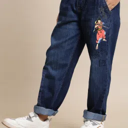 Kidsville BOYS Blue Cotton Printed Jogger image 3