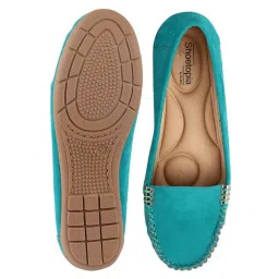 Shoetopia Kids Blue & Beige Casual Loafers image 3