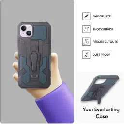 Sprig Kick-stand Back Cover for Apple iPhone 15 (Green) image 4