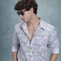 R.Code by The Roadster Life Co. Geometric Print Casual Shirt-picture-1