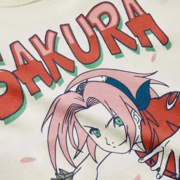 The Souled Store Kids White & Red Cotton Printed Full Sleeves T-Shirt image 3