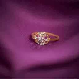 Kisna Diamond & Gold Jewellery Shantel 18k (750) Diamond & Gold Ring For Women image 3