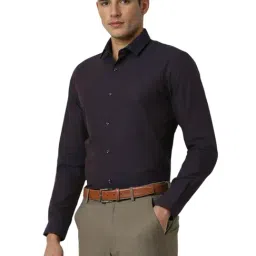 Peter England Purple Slim Fit Shirts image 3