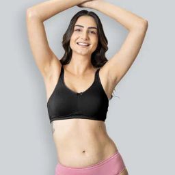 Lyra Black Cotton T-Shirt Bra-picture-35