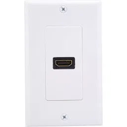 Techut HDMI Wall Faceplate PVC Rectangular, White-picture-31