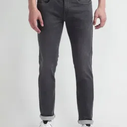 U.S. Polo Assn. Brandon Dark Grey Slim Fit Lightly Washed Jeans-picture-19