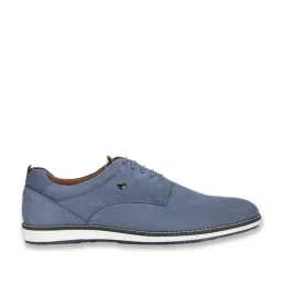 Louis Philippe Men's Blue Derby Shoes-picture-26