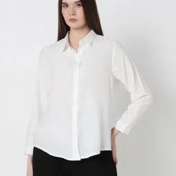Showoff White Relaxed Fit Shirt-image-56