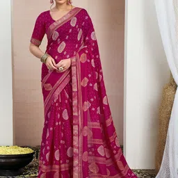 HERE&NOW Poly Chiffon Saree image 4