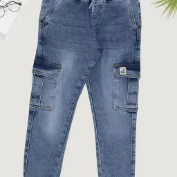 Pantaloons Junior Boys Blue Glow Jeans-image-81