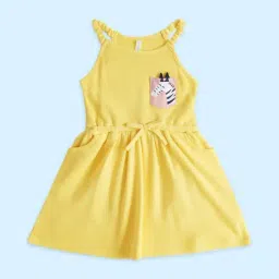 Pantaloons Baby Yellow Cotton Printed Dress-picture-30