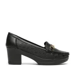 Flat N Heels Women's Black Pump Shoes image 2