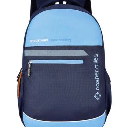 Nasher Miles History Navy Blue Color Block Laptop Backpack-picture-5