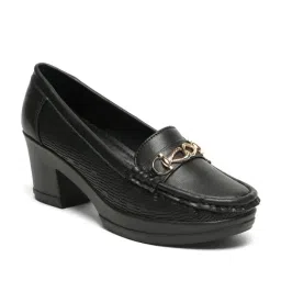 Flat N Heels Women's Black Pump Shoes image 3