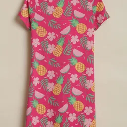 Allen Solly Junior Girls Conversational Print A-Line Dress image 3
