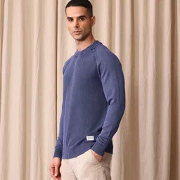 Mr Bowerbird Self Design Raglan Sleeves Pure Cotton Pullover image 2