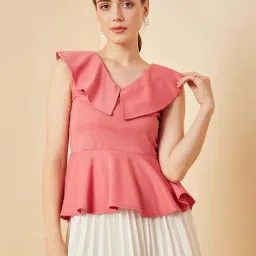 Rare Pink Regular Fit Top-image-61