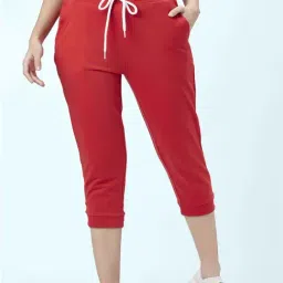 Ajile by Pantaloons Red Cotton Sports Capris-picture-22