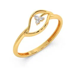 Candere by Kalyan Jewellers Stylish Design 18k Yellow Gold & Diamond Ring-picture-32