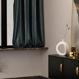 Stoa Paris Multicolor Polyester Printed Window Curtain - Set of 2 image 2