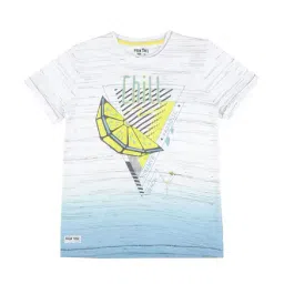 Palm Tree by Gini & Jony Kids White Printed T-Shirt-picture-35