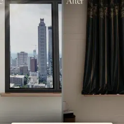 Stoa Paris Multicolor Polyester Printed Window Curtain - Set of 2 image 4