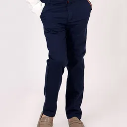 One Friday Relaxed  Striped Trousers - Blue-picture-13