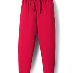 Pine Active Knit Full Length Super Stretch Solid Coloured Track Pant - Red-picture-8