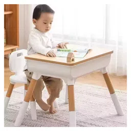 MONSTECH Little Genius Woodland Baby Study Table & Chair Set for 3-7 Years Kids, Height Adjusment Plug & Play Installation Kids Desk Set Upto 50kgs Weight Capacity-image-39