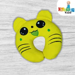 Chinmay Kids Mustard Seeds, Polyester Fibre Animals Baby Pillow Pack of 2 New Yellow, Red image 3