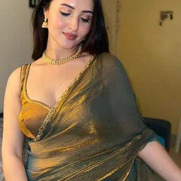 ROFOLO Woven Design Zari Pure Chiffon Designer Saree image 2