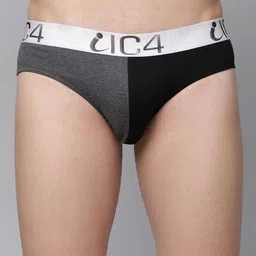 IC4 Men Pack Of 2 Colourblocked Knitted Basic Briefs 0W-G332P2 image 1