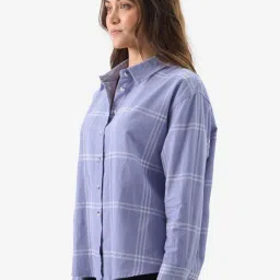 The Souled Store Purple Cotton Printed Shirt image 3