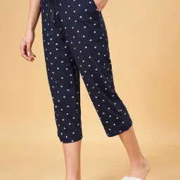 Dreamz by Pantaloons Navy Cotton Printed Capris image 3