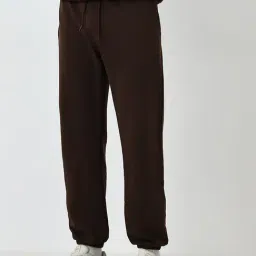 WES Casuals by Westside Brown Relaxed-Fit Mid-Rise Track Pants-picture-43