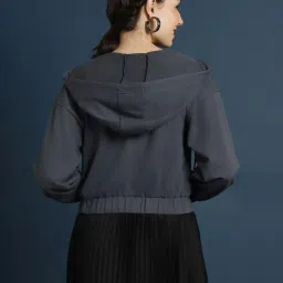 Forever 21 Dark Grey Regular Fit Hoodie image 3