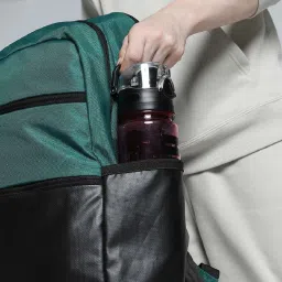 Puma Forest GreenColor Block Laptop Backpack image 3