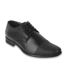 Walkway Men's Black Derby Shoes image 3