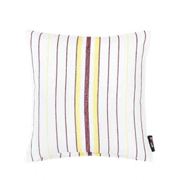 KLOTTHE Set of 5 White & Maroon Striped Cushions image 2