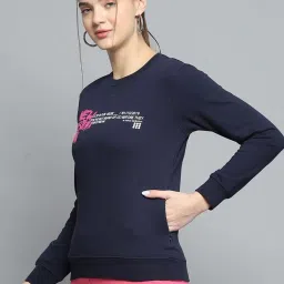 Rock.it Navy Blue Regular Fit Printed Sweatshirt image 3