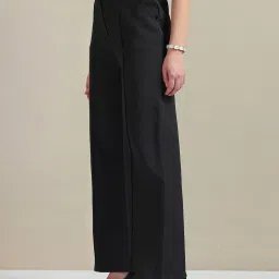 U.S. Polo Assn. Black Straight Fit Mid Rise Trousers image 3