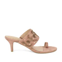 Marie Claire by Bata Women's Beige Toe Ring Stilettos-picture-22