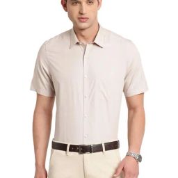 Turtle Beige Cotton Regular Fit Shirt-picture-6