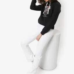 Campus Sutra Black Cotton Graphic Print Sweatshirt-image-84