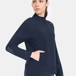 Zelocity by Zivame Blue Regular Fit Sports Jacket image 3