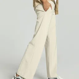 Puma Beige High Rise Sports Track Pants image 3