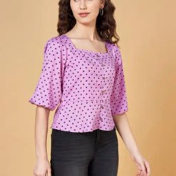 YU by Pantaloons Purple Printed Top-picture-14