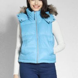 American Eagle Outfitters Blue Quilted Jacket-picture-26