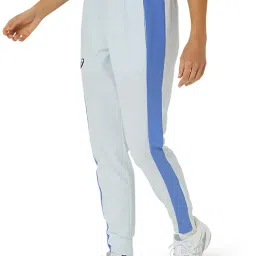 Asics Blue Color-Block Sports Track Pants image 3